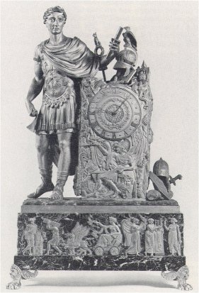 Bitte zum Vergrern anklicken - 10. Pendule Caesar und der Triumphzug der Gttin Kybele", wohl Feuchre, Paris, um 1810, H. 81 cm; Comte du Pare, Chteau de Villebertin