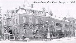 Stammhaus der Firma Lange & Shne ca. 1920